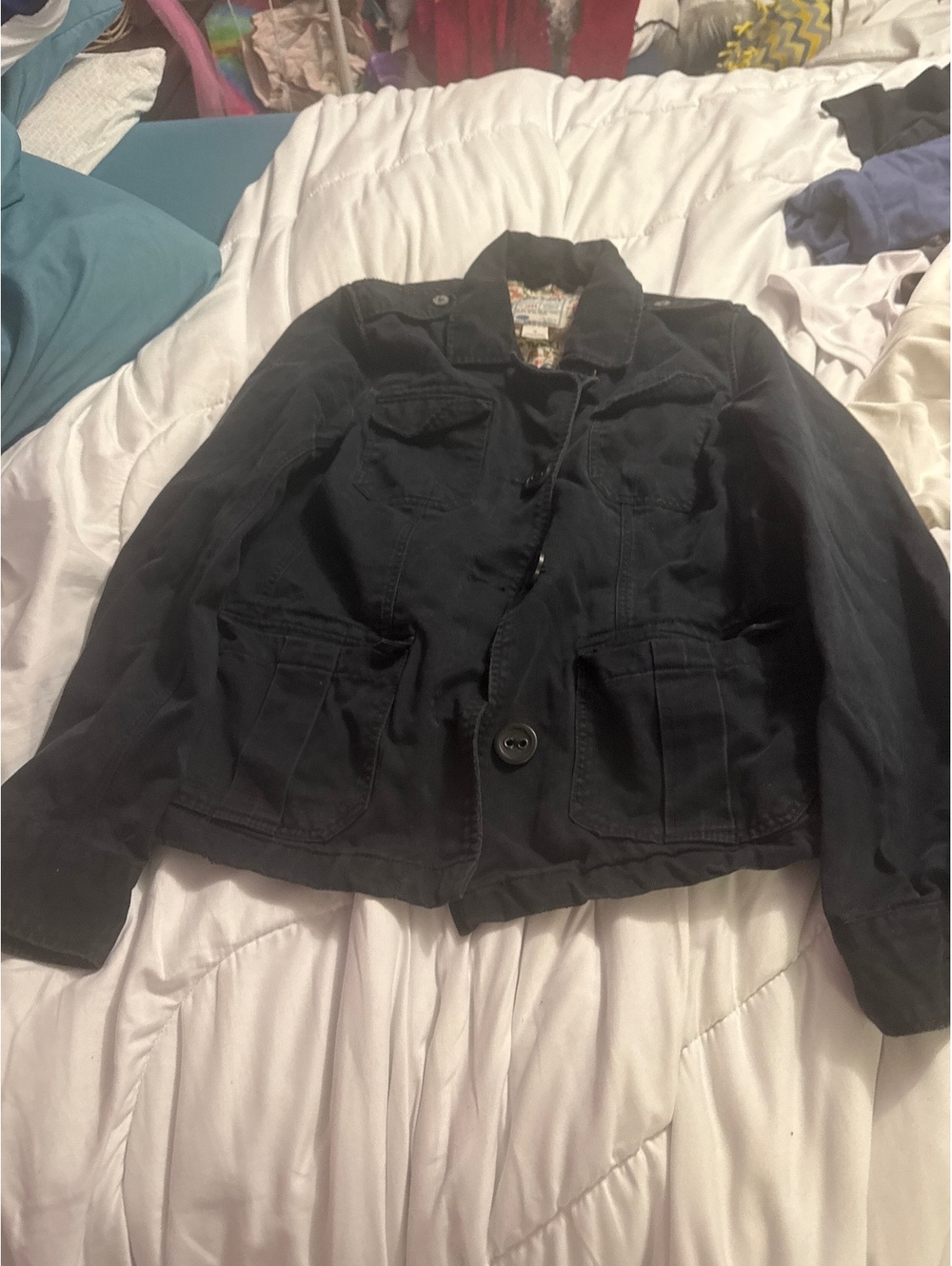Old Navy Women's Black Cotton Jacket Size M